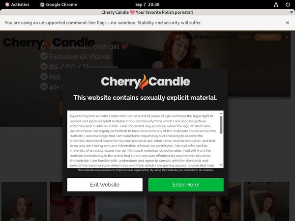 Cherry Candle Discount Sale