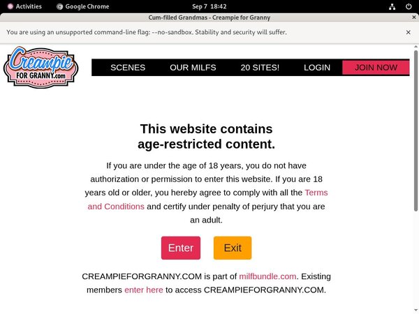 Creampieforgranny.com Free Trial Pass