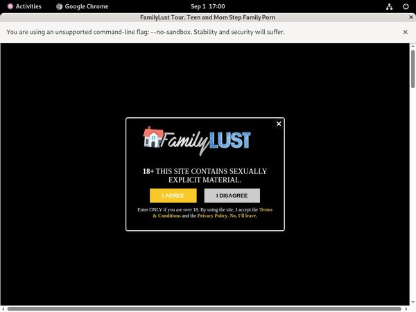 Family Lust Password Details