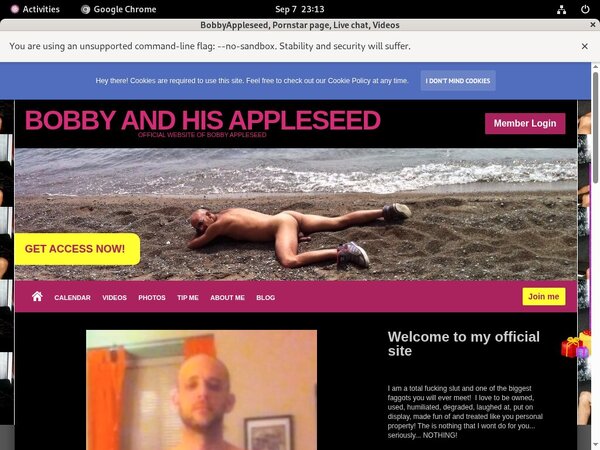 Free Bobbyappleseed Account