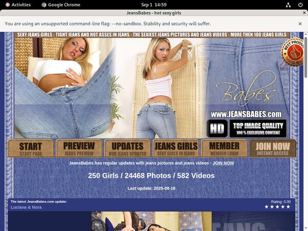 Free Jeansbabes.com Username