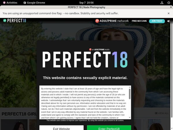 Free Working Perfect 18 Account