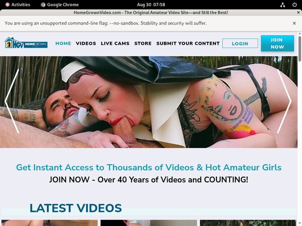 Homegrown Video Free Trial Subscription