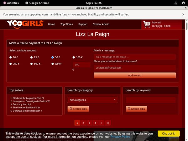 Lizz La Reign Yearly Membership