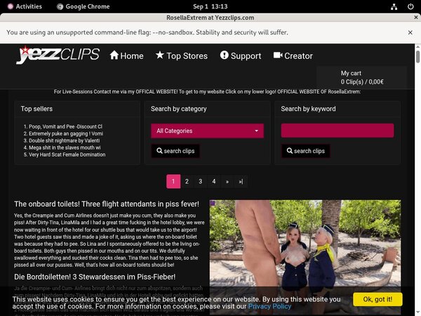 Yezzclips.com Betalen