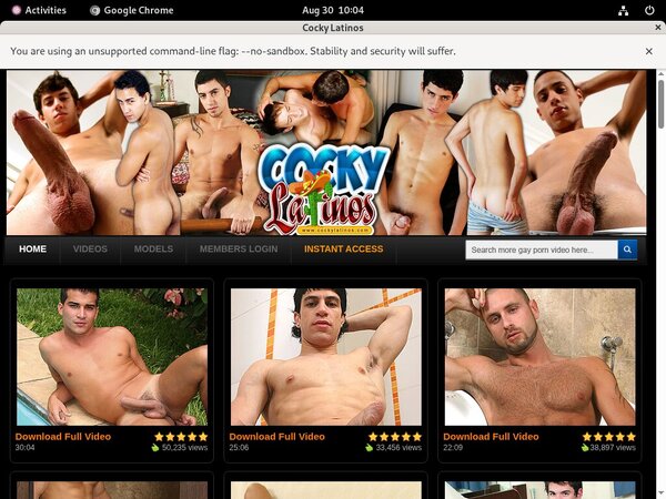 Cocky Latinos With Online Check