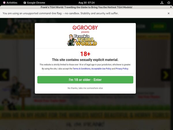Discount Franks T-Girl World Promotion