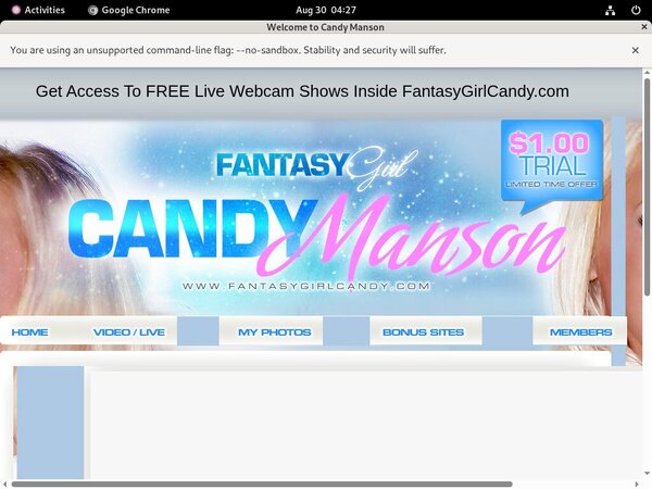 Free Fantasygirlcandy.com Passes