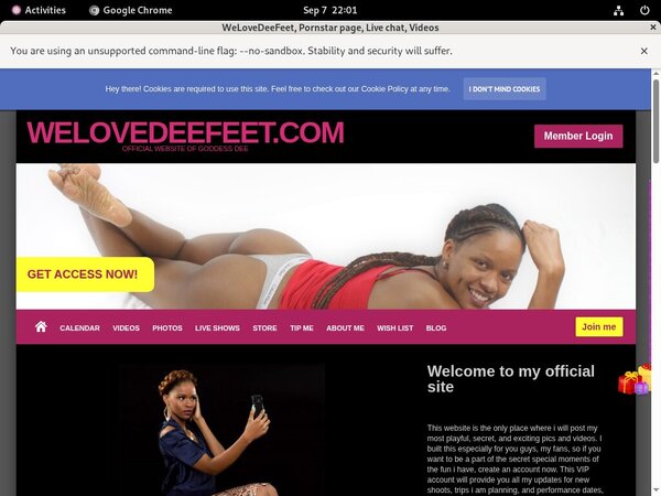 Free WeLoveDeeFeet Premium Login