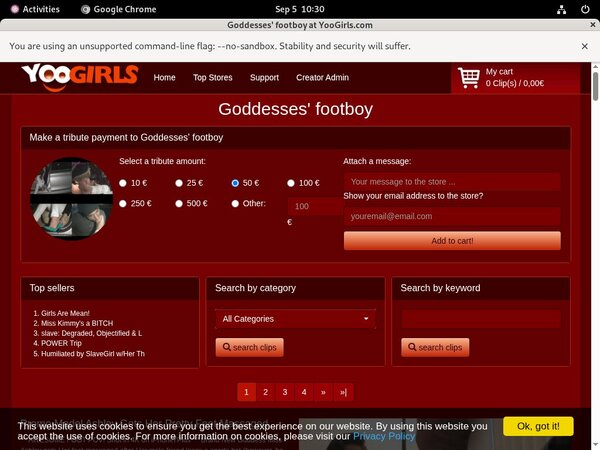 Goddesses Footboy Preview