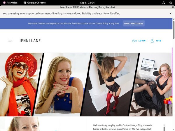 Jennilane Sign Up Page