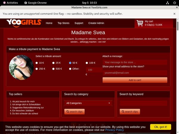 Premium Madame Svea Password