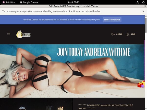 SallyDangeloXXX Login Password