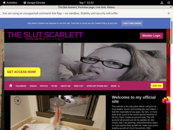 TheSlutScarlett Adult Passwords
