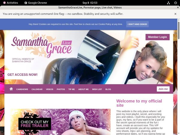 SamanthaGraceLive Free Trial Access