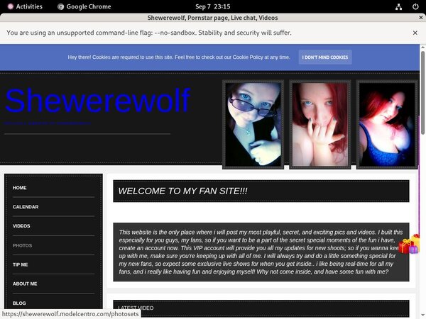 Shewerewolf Website Password