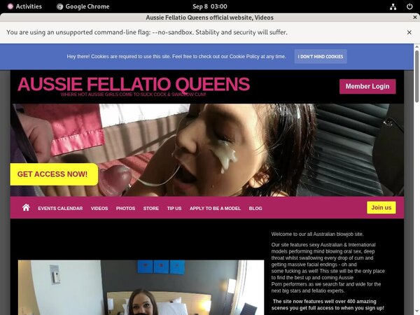 Aussie Fellatio Queens Premium Account