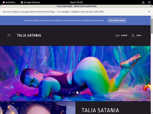 Taliasatania.modelcentro.com Members Password
